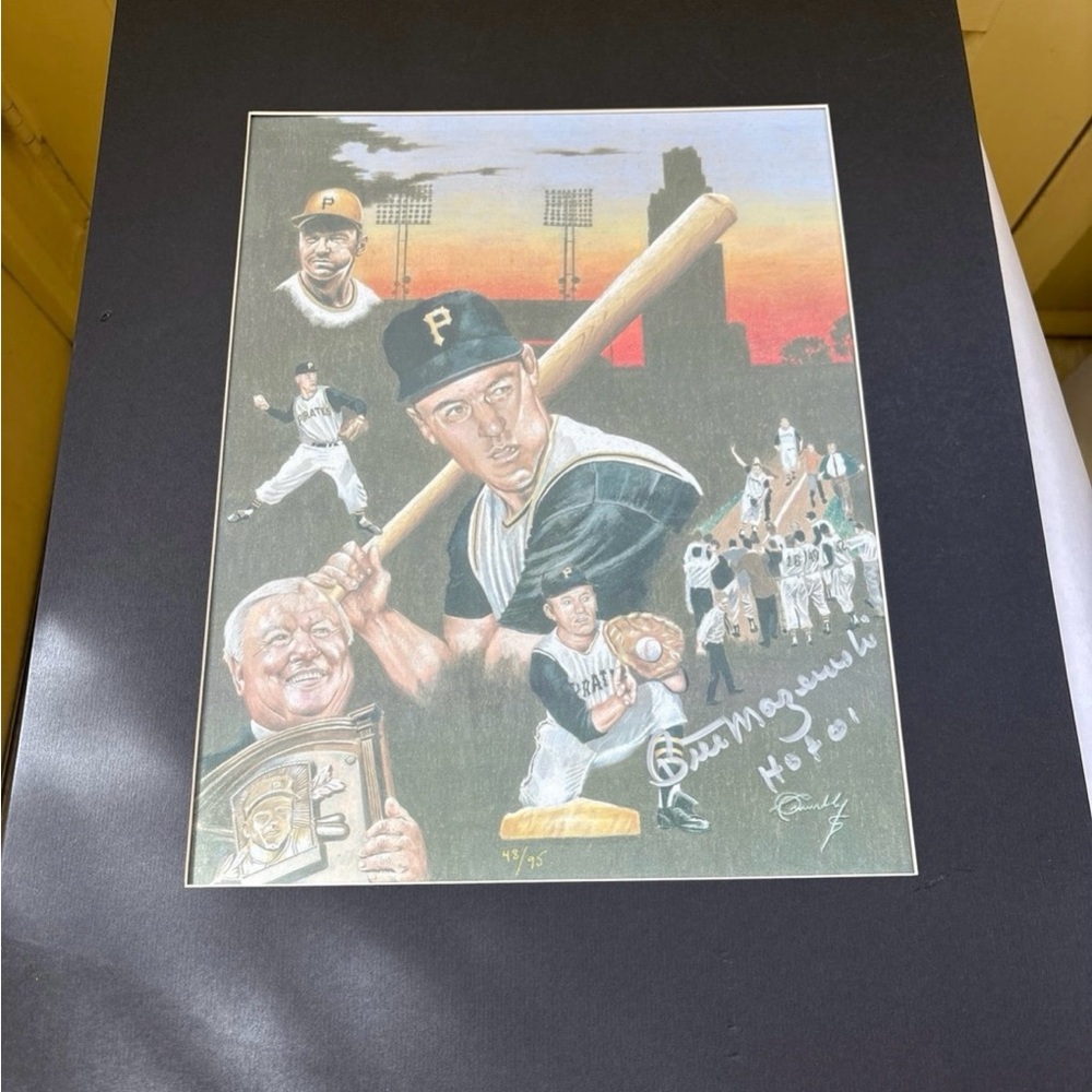 Baseball Legends Autographed Bill Mazeroski Limited Edition Greg Crumbly picture